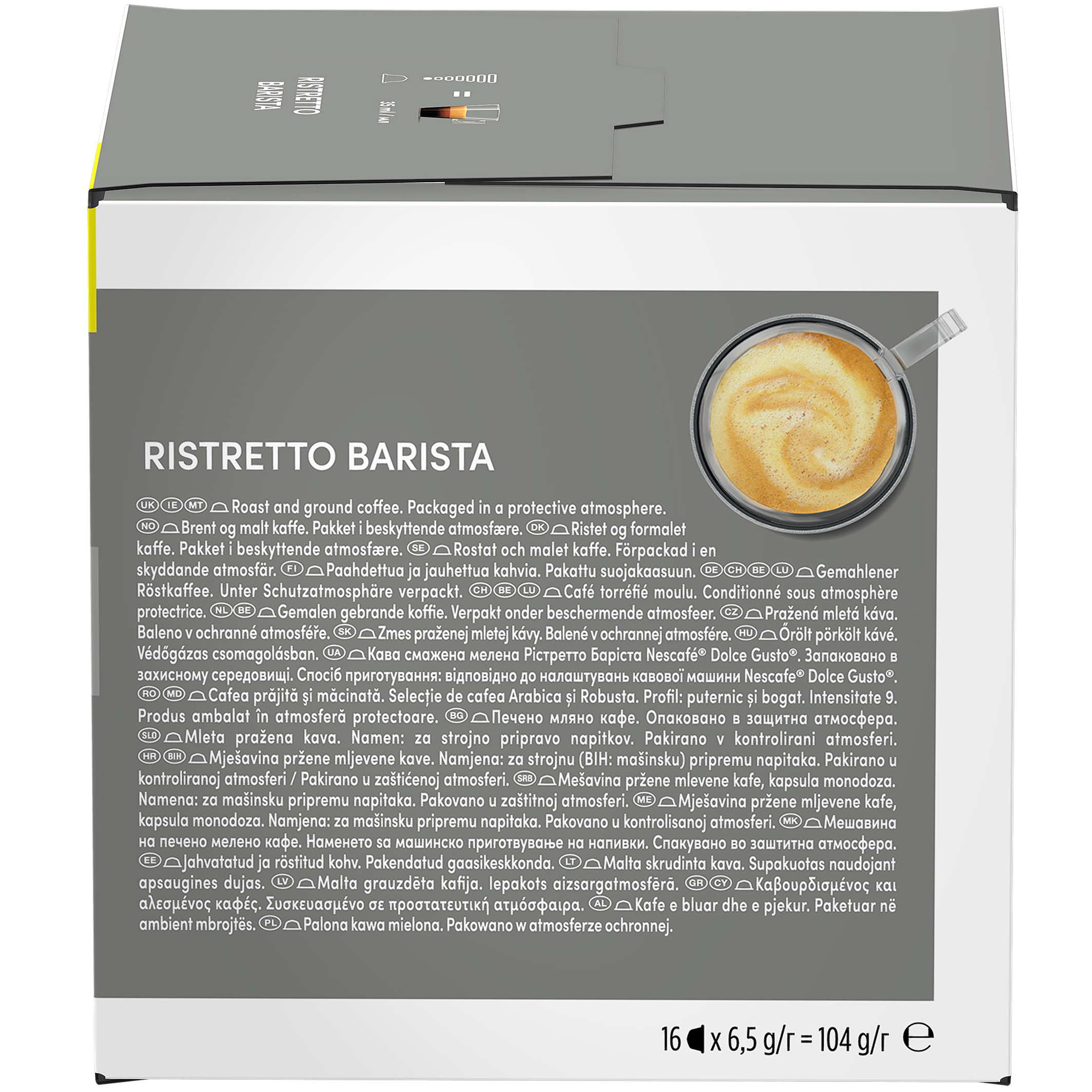Набор кофе в капсулах Nescafé Dolce Gusto Ristretto Barista 312 г (3 пак. x 104 г) - фото 4