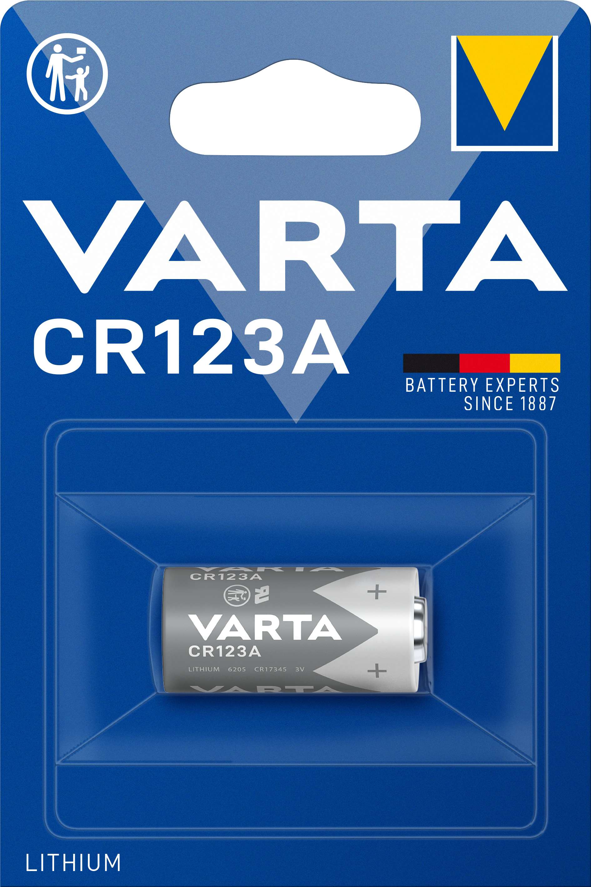 Батарейка Varta Photo CR 123A Bli 1 Lithium, 1 шт. (6205301401) - фото 1