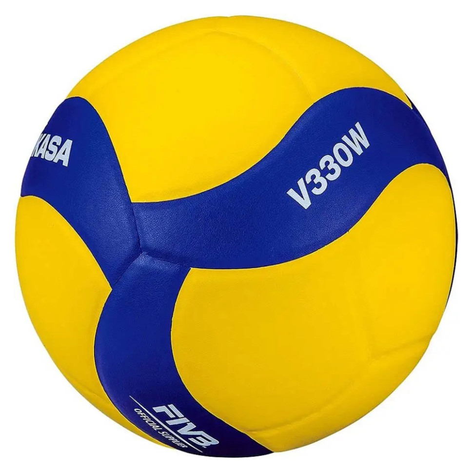 Мяч волейбольный Mikasa сине-желтый (V330W) - фото 2