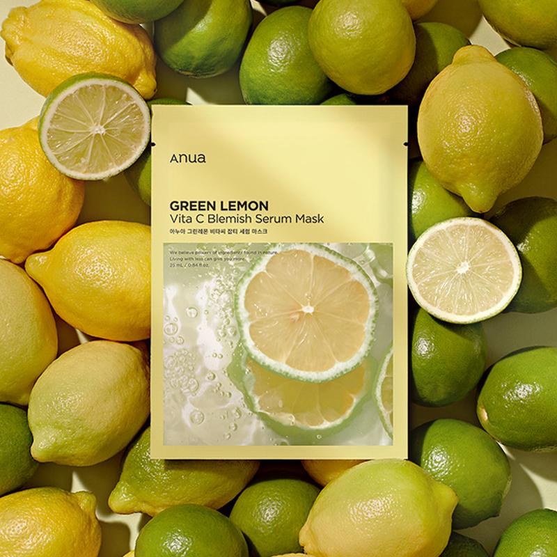 Освітлююча тканинна маска Anua Green Lemon Vita C Blemish Serum Mask 25 мл (BT20532) - фото 7