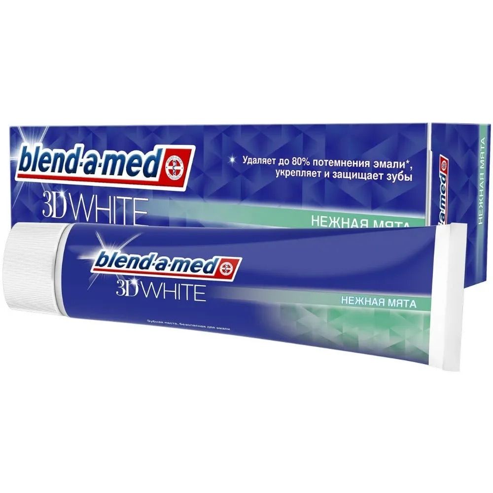Зубная паста Blend-a-med 3D White Нежная мята 100 мл - фото 1