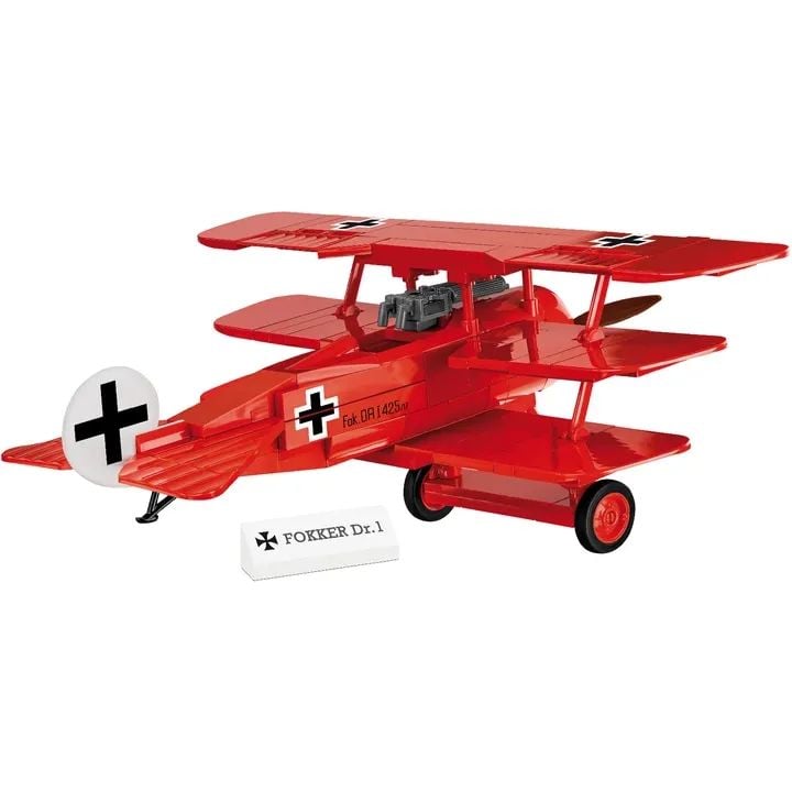Конструктор Cobi Первая Мировая Война Самолет Fokker Dr. I Красный барон, 174 детали (COBI-2986) - фото 4