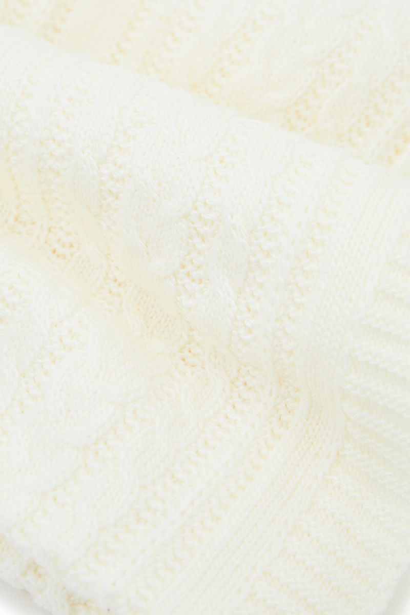 Вязаный плед с наволочками Sewel, белый (OA795210000) - фото 4