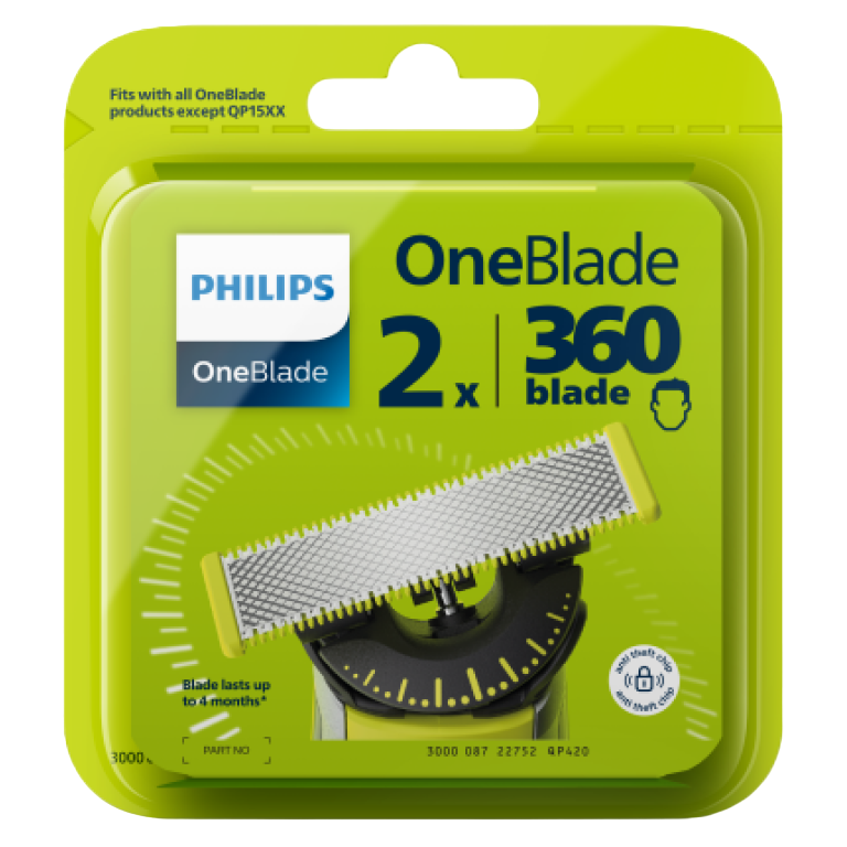 Сменные лезвия Philips OneBlade, 2 шт. (QP420/50) - фото 1