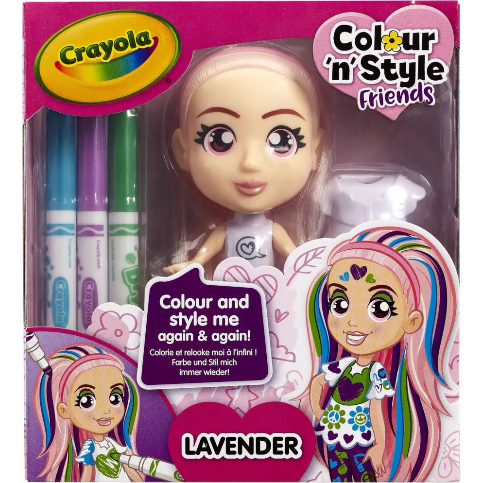 Набір для творчості Crayola Colour n Style, Стильні дівчата, Лаванда (918940.005) - фото 1