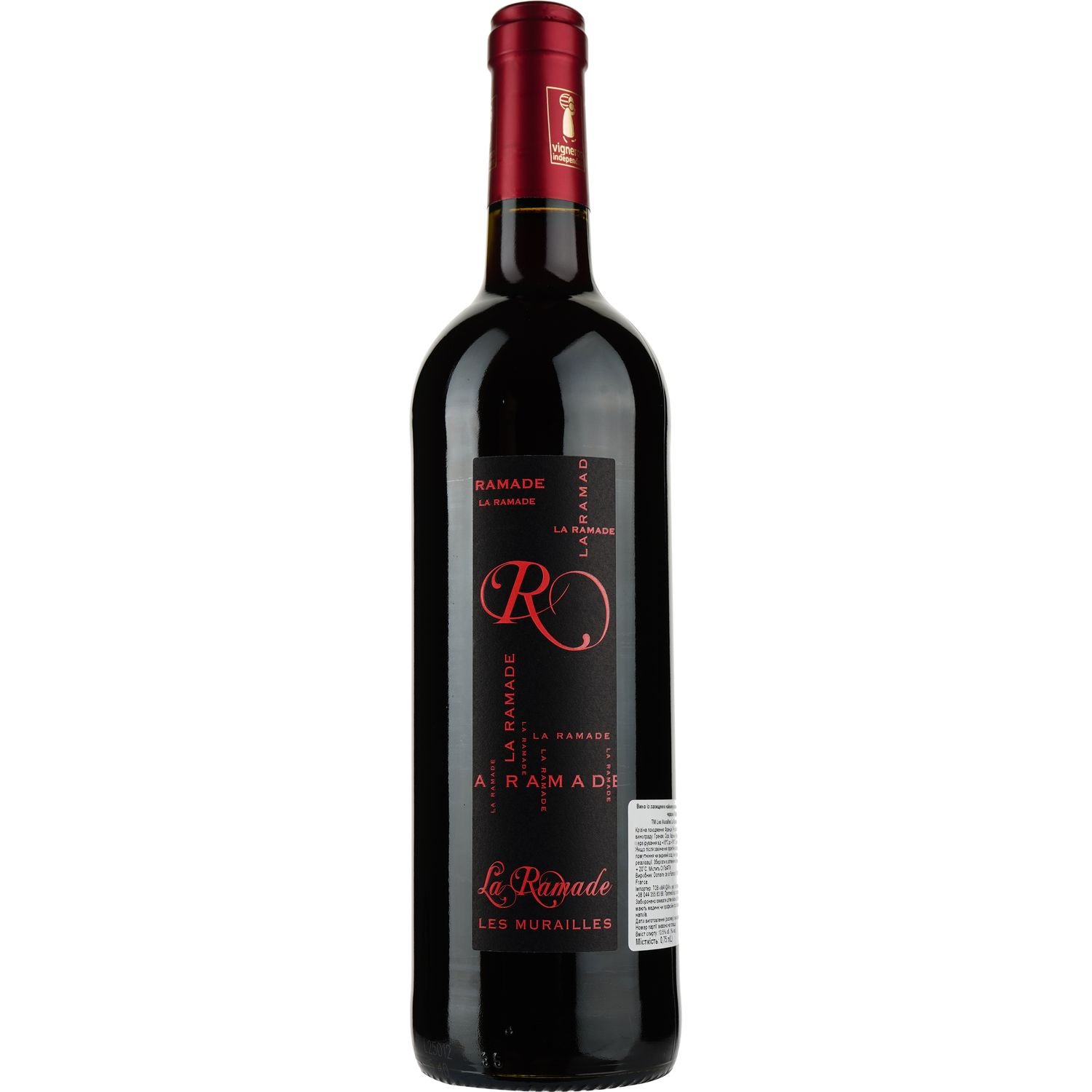 Вино La Murailles La Ramade AOP La Clape, червоне, сухе, 0,75 л - фото 1