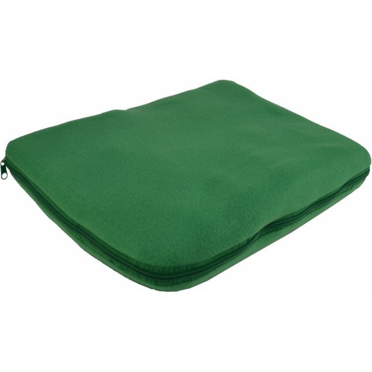 Плед-подушка флисовая Bergamo Mild 180х150 см, зеленая (202312pl-04) - фото 2