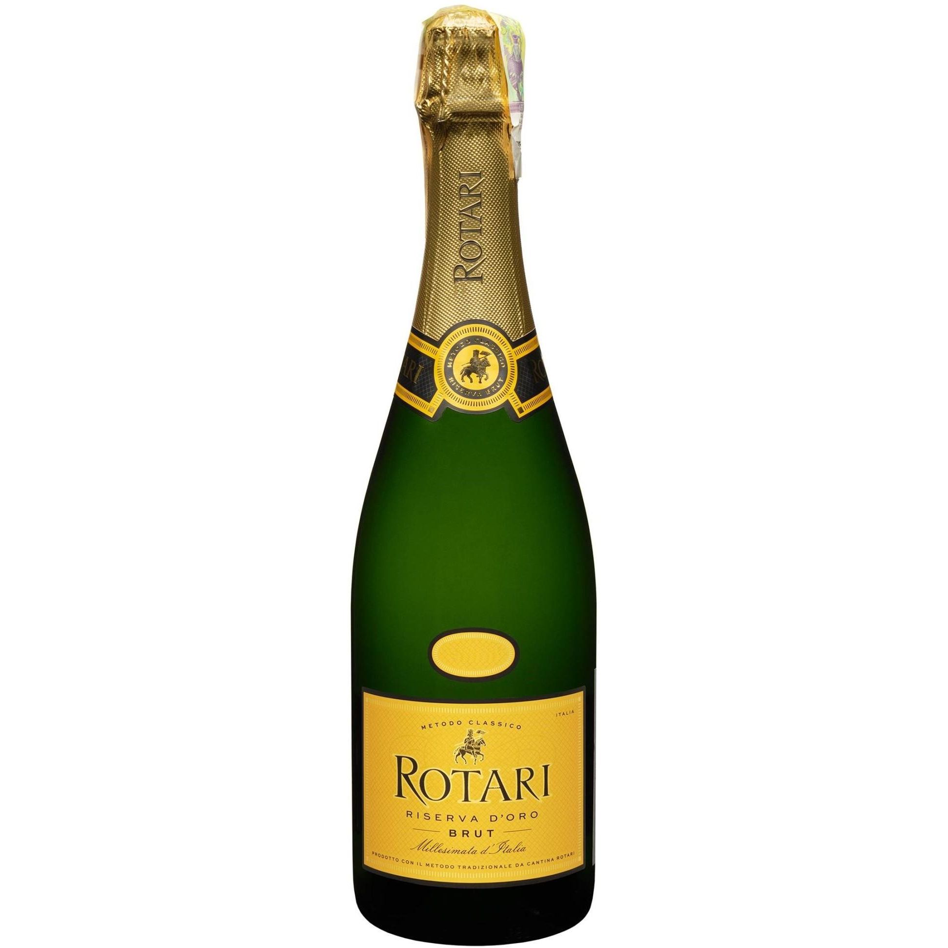 Вино ігристе Rotari Riserva D'Oro Brut 2019 біле брют 0.75 л - фото 1