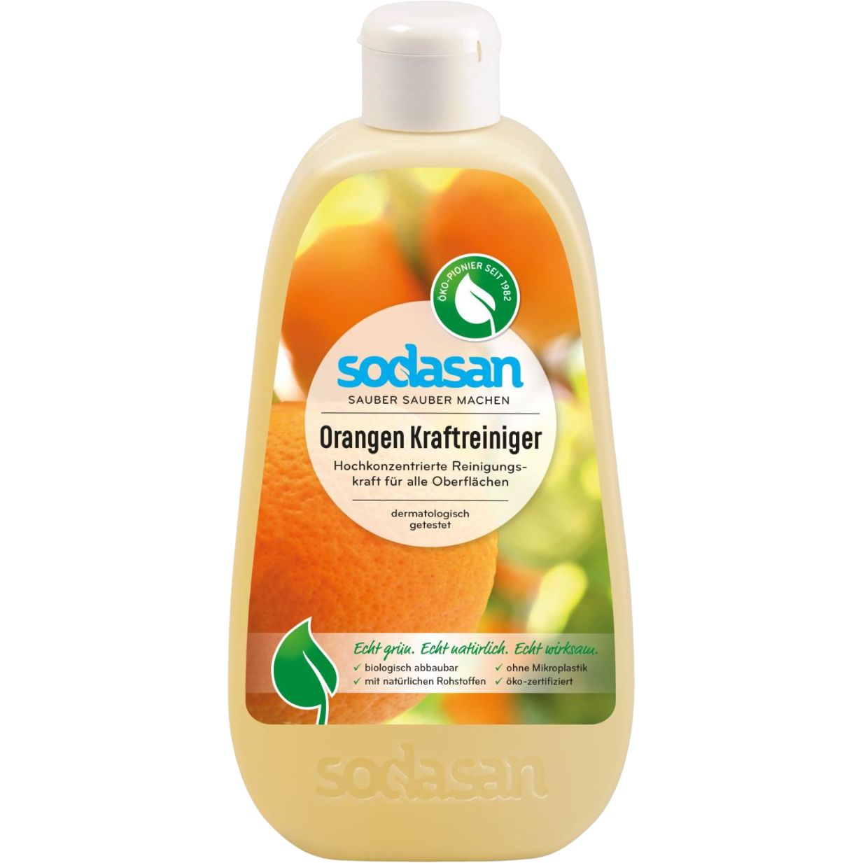 Органічний концентрат-антижир Sodasan Orange для видалення стійких забруднень 500 мл - фото 1