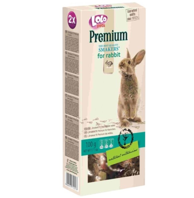 Ласощі для кроликів Lolopets Smakers Premium, 100 г (LO-71257) - фото 1