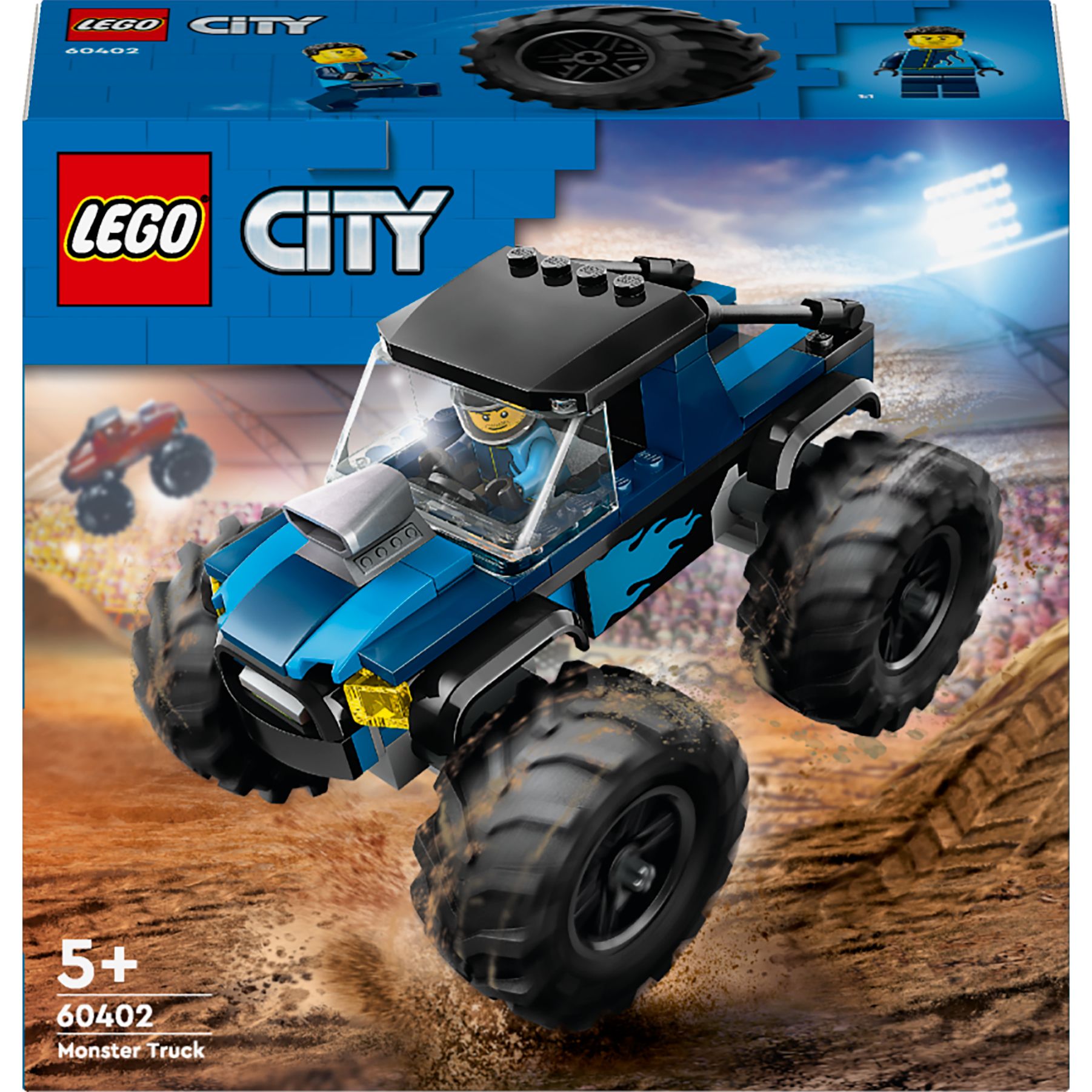 Конструктор LEGO City Синя вантажівка-монстр 148 деталей (60402) - фото 1