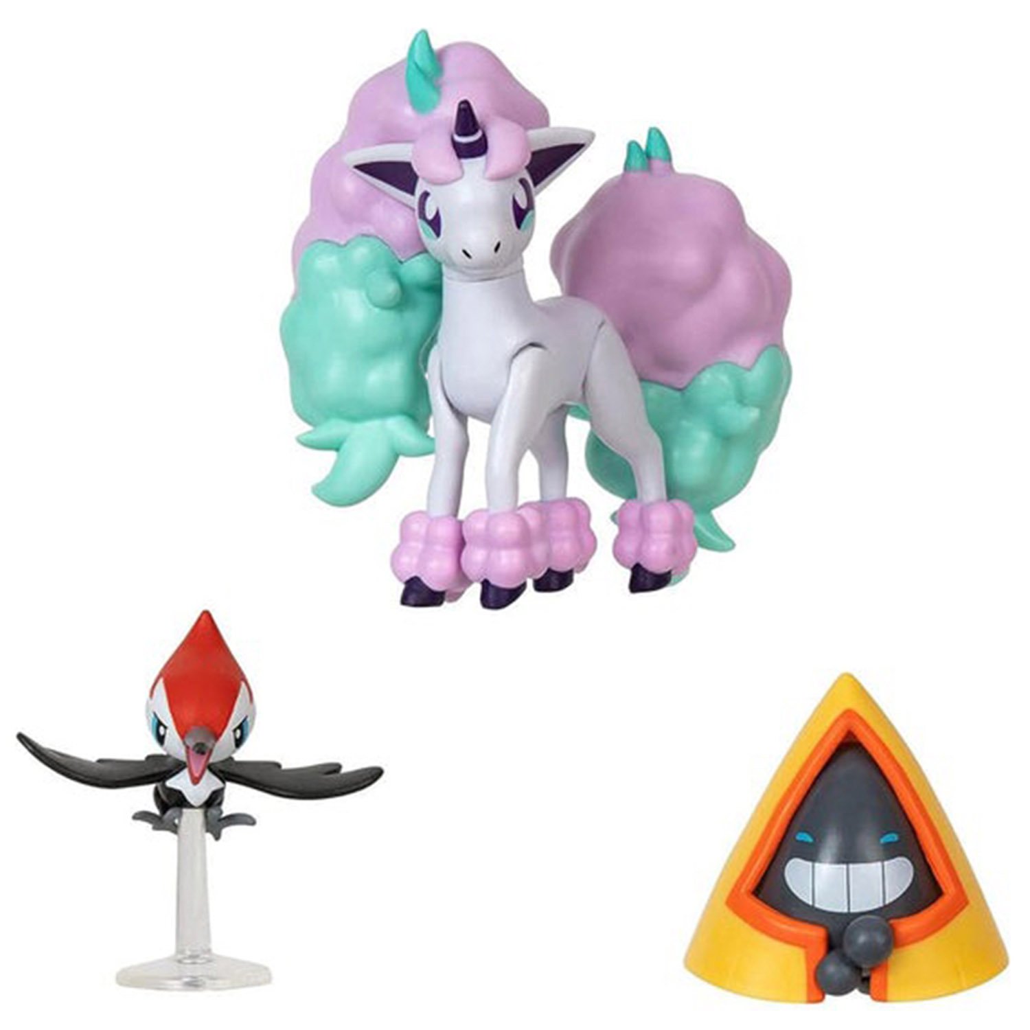 Набір ігрових фігурок Pokemon W17 Battle figure Pikipek + Galarian Ponyta + Snorunt (PKW3053) - фото 1