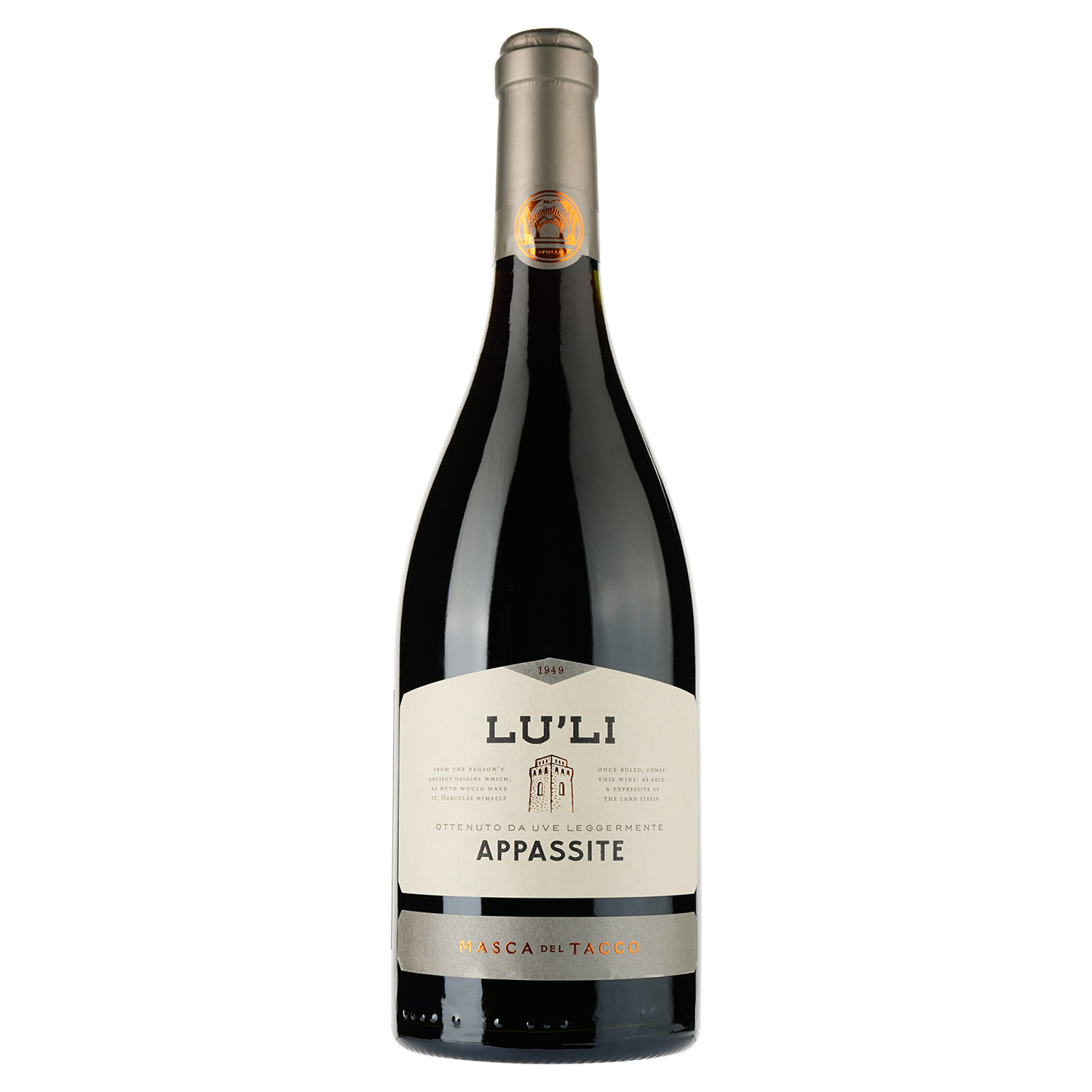 Вино Masca del Tacco Lu'Li Appassite Puglia IGP, красное, полусухое, 14,5%, 0,75 л - фото 1