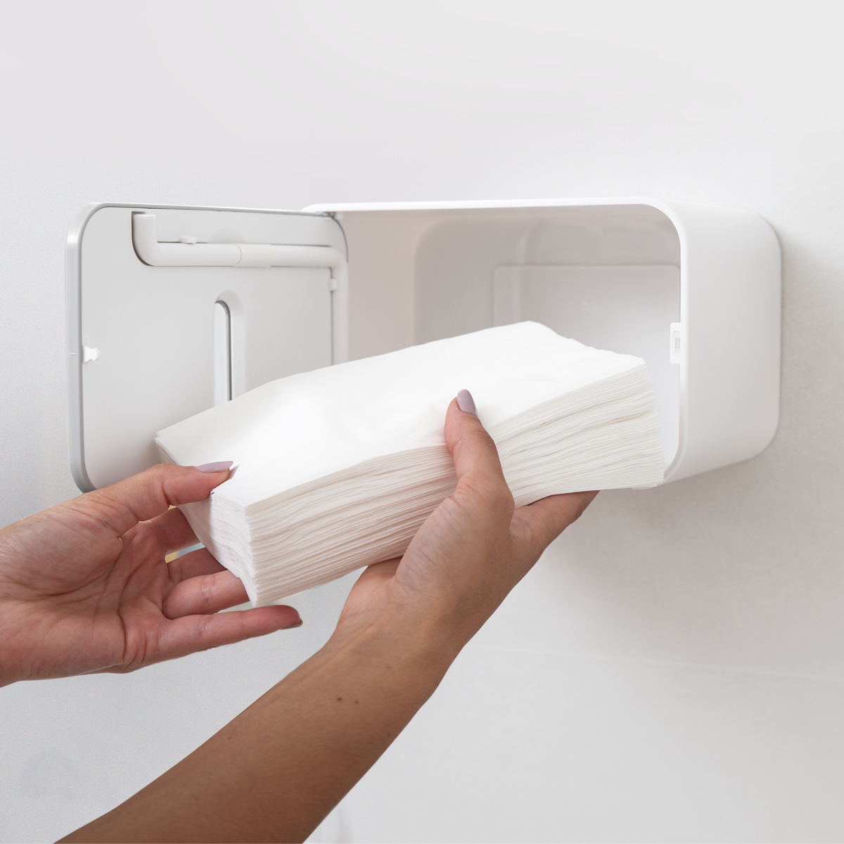 Держатель для туалетной бумаги МВМ My Home BP-15 клейкий, белый с серым (BP-15 WHITE/GRAY) - фото 7