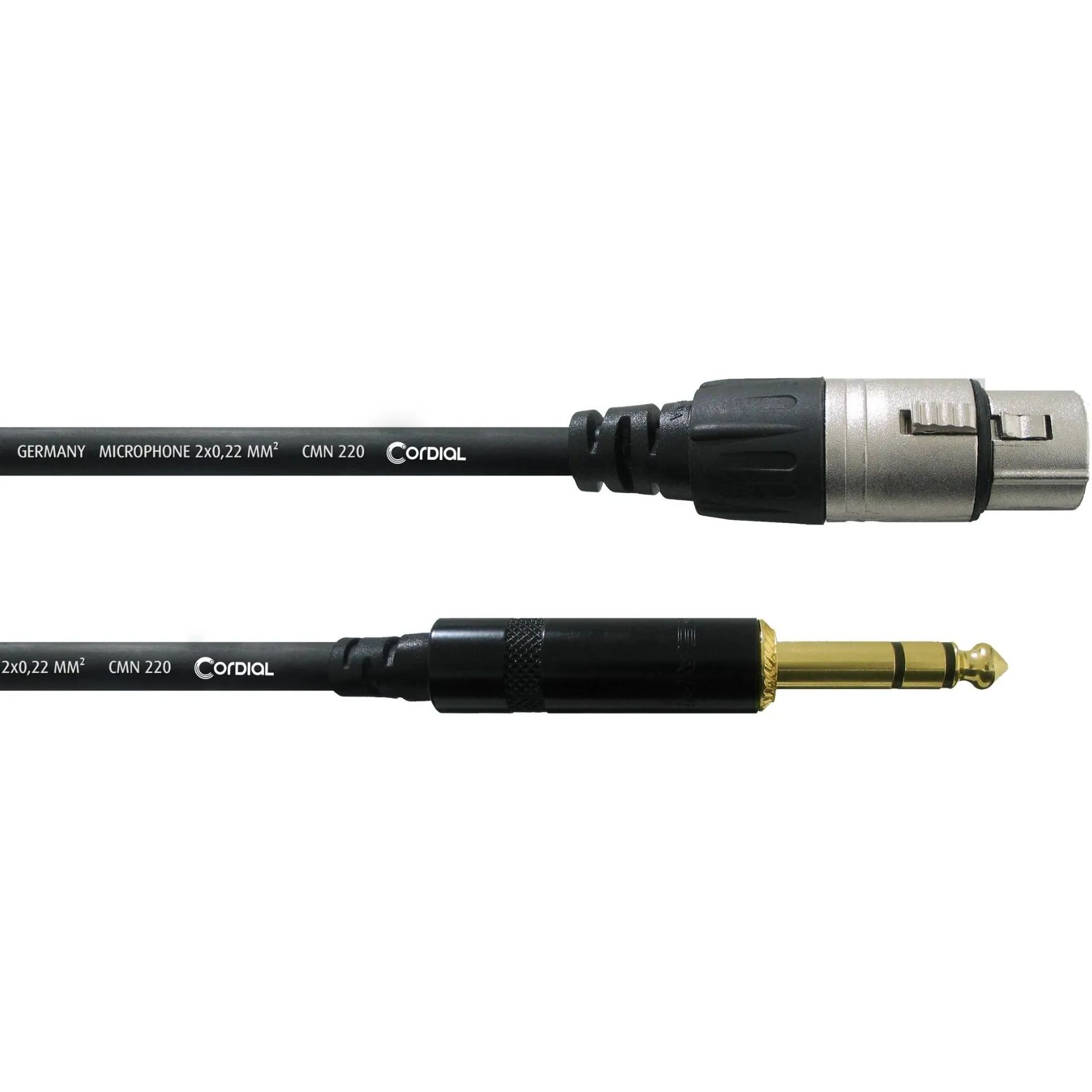 Балансный аудио кабель Cordial Jack 6.3 stereo - XLR female 0.3м CFM 0.3 FV - фото 1