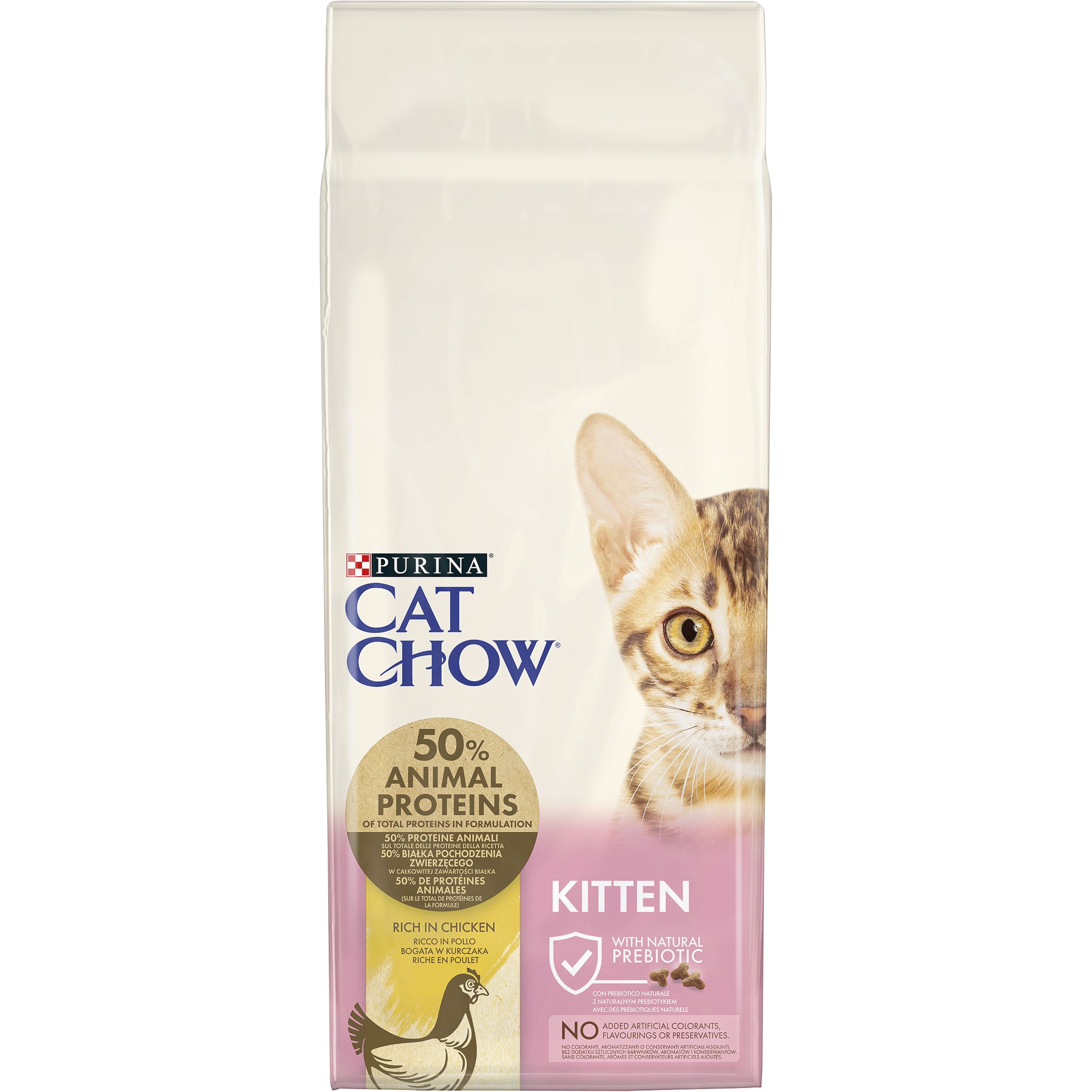Сухой корм для котят Cat Chow Kitten с курицей 15 кг - фото 2