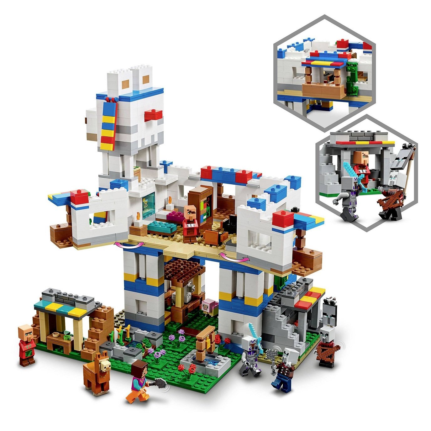 Конструктор LEGO Minecraft Minecraft Деревня лам, 1252 деталей (21188) - фото 6
