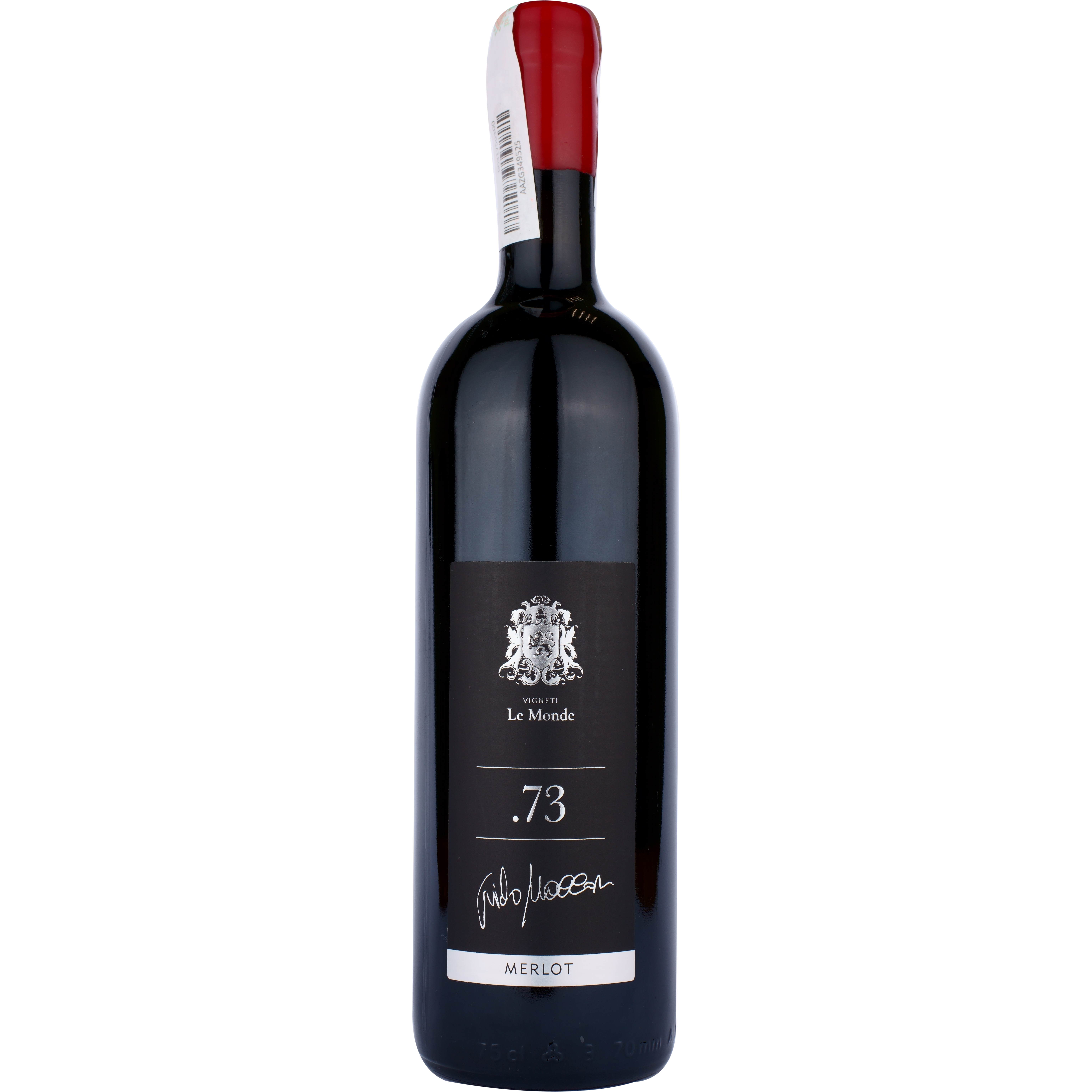 Вино Le Monde Merlot.73 DOC, красное, сухое, 0,75 л - фото 1
