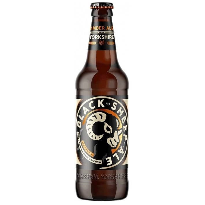 Пиво Black Sheep Ale, полутемное, фильтрованное, 4,4%, 0,5 л - фото 1