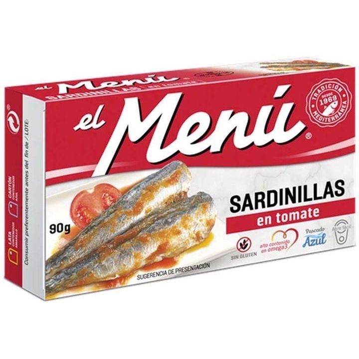 Сардины El menu средиземноморские в томате, 90 г - фото 1