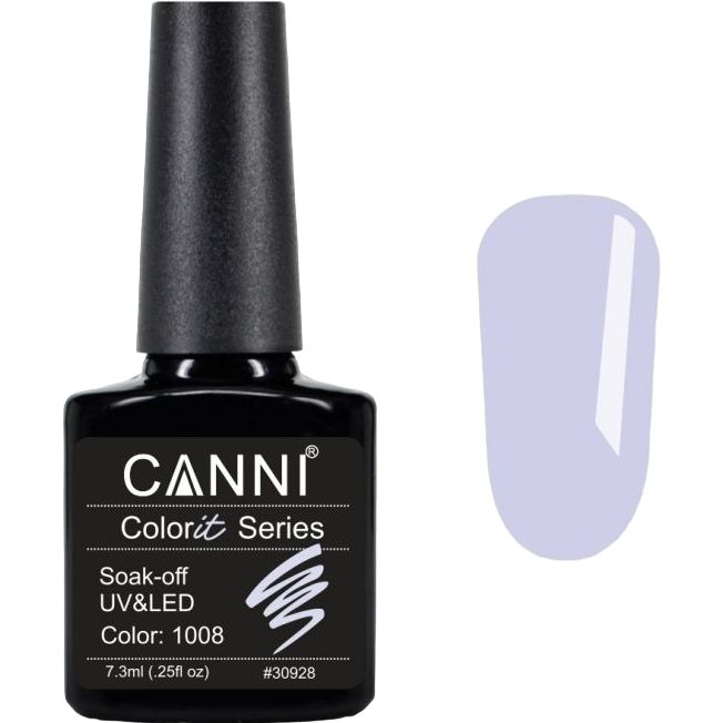 Гель-лак Canni Colorit 1008 світло-лавандовий 7.3 мл - фото 1
