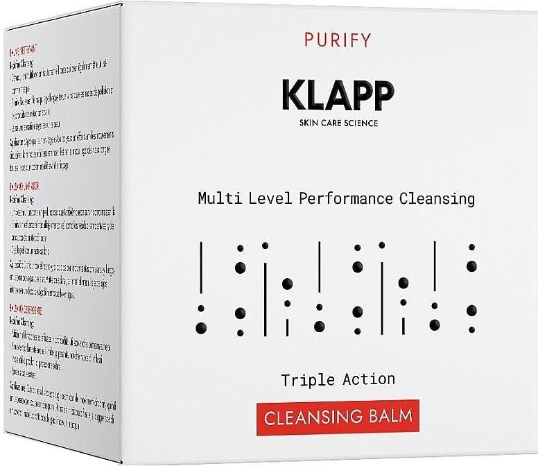 Очищувальний бальзам Klapp Multi Level Performance Triple Action Cleansing Balm 50 мл - фото 2