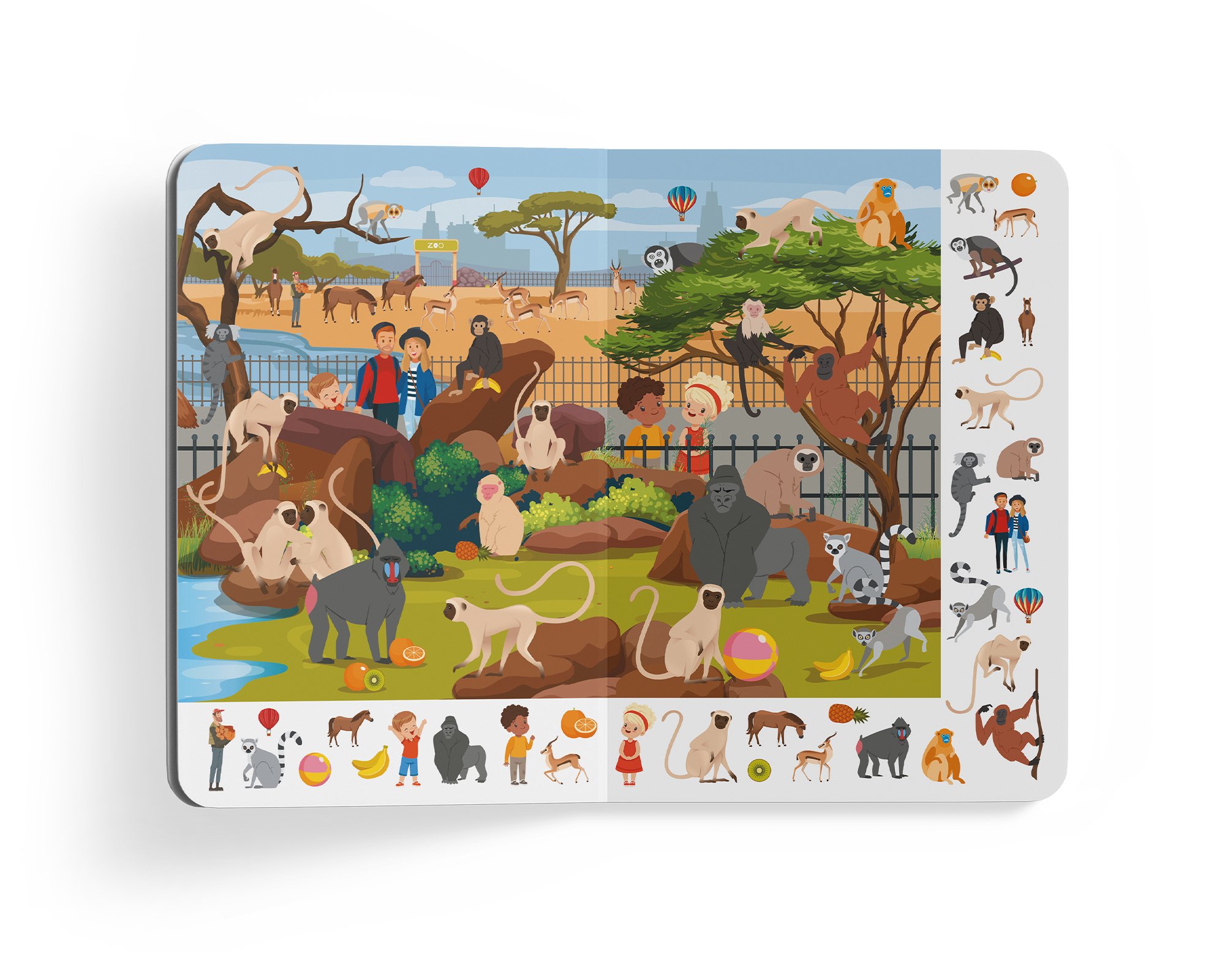 Книга-картонка Кристал Бук Великий вімельбух Зоопарк (F00027402) - фото 5