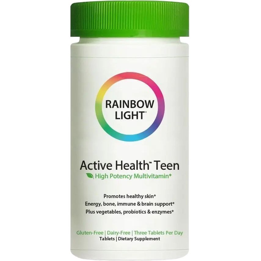 Витаминно-минеральный комплекс Rainbow Light Active Health Teen для подростков с комплексом для кожи 90 таблеток - фото 1