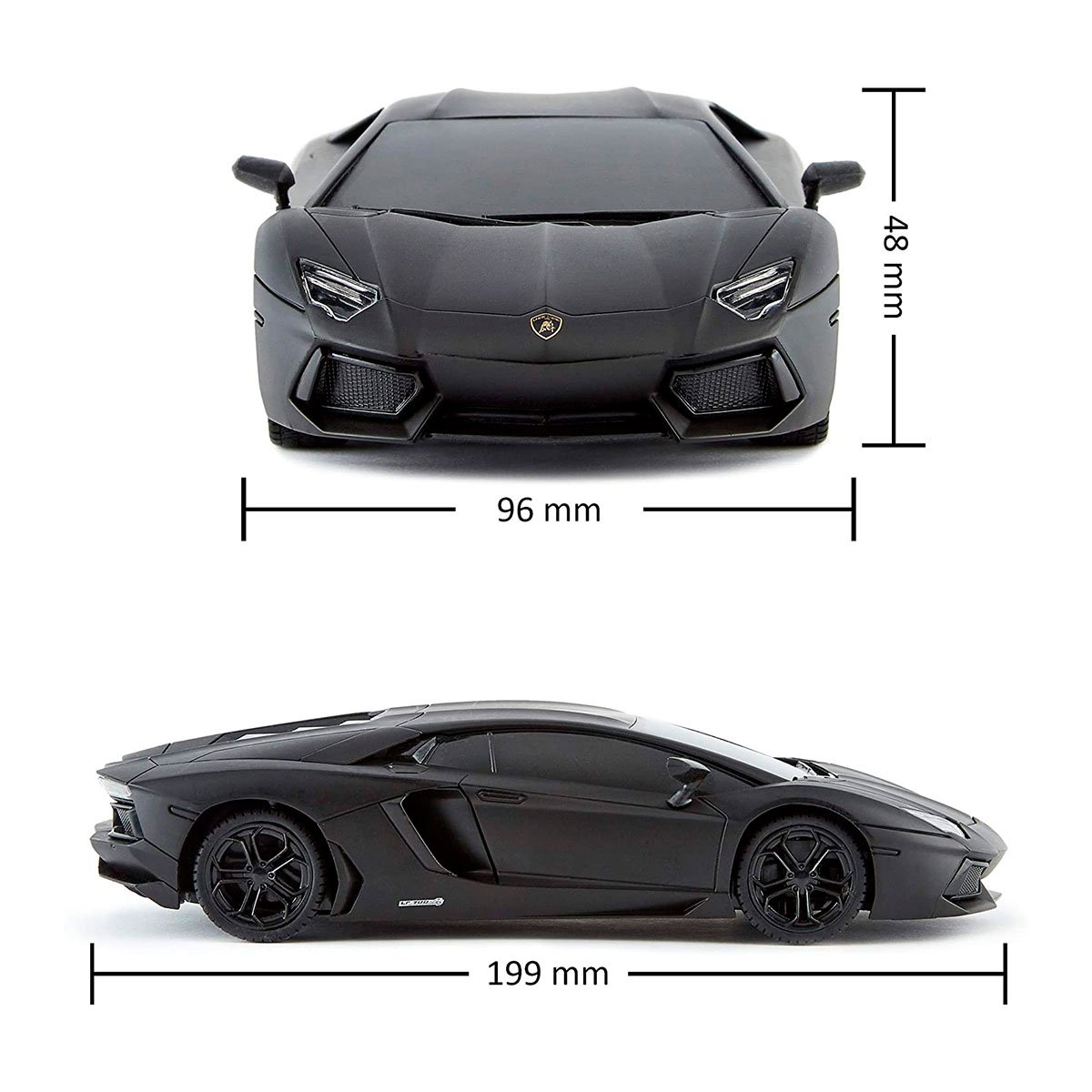 Автомобиль KS Drive на р/у Lamborghini Aventador LP 700-4, 1:24, 2.4Ghz черный (124GLBB) - фото 5