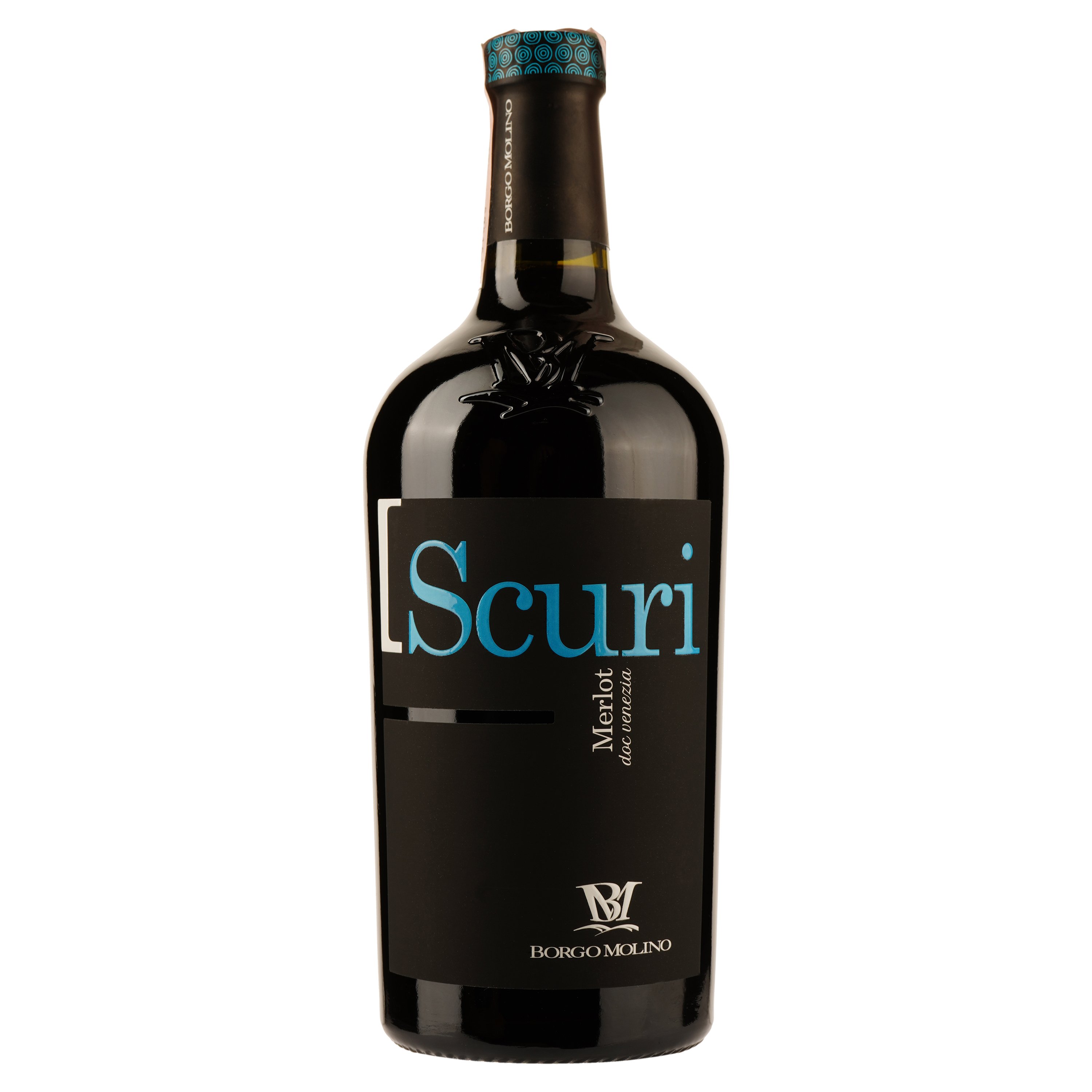 Вино Borgo Molino Scuri Merlot DOC, червоне, сухе, 0,75 л - фото 1