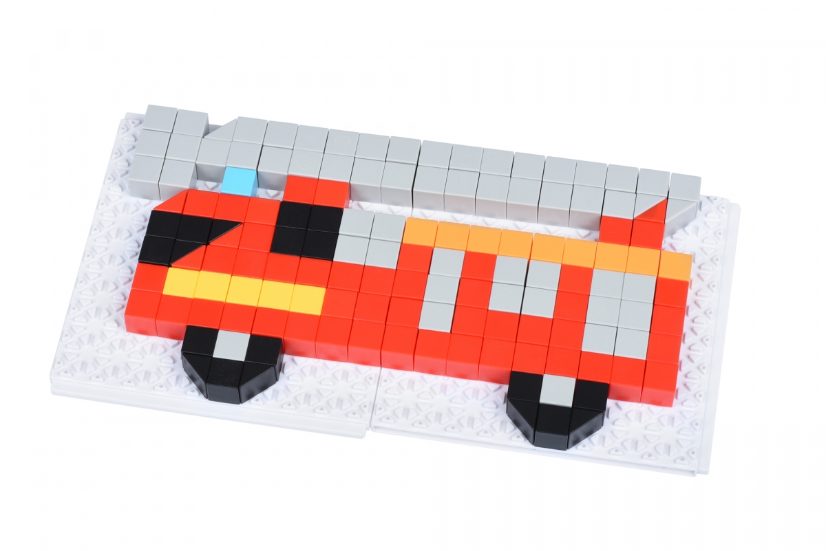 Пазл-мозаїка Same Toy Puzzle Art Fire series Пожежна машина, 215 елементів (5991-3Ut) - фото 2
