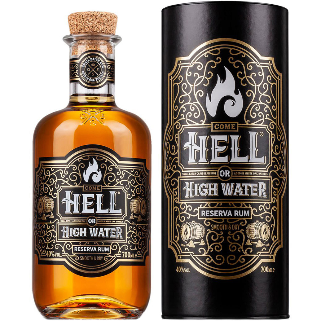 Ром Hell or High Water Reserva Rum 40% 0.7 л в подарочной упаковке - фото 1