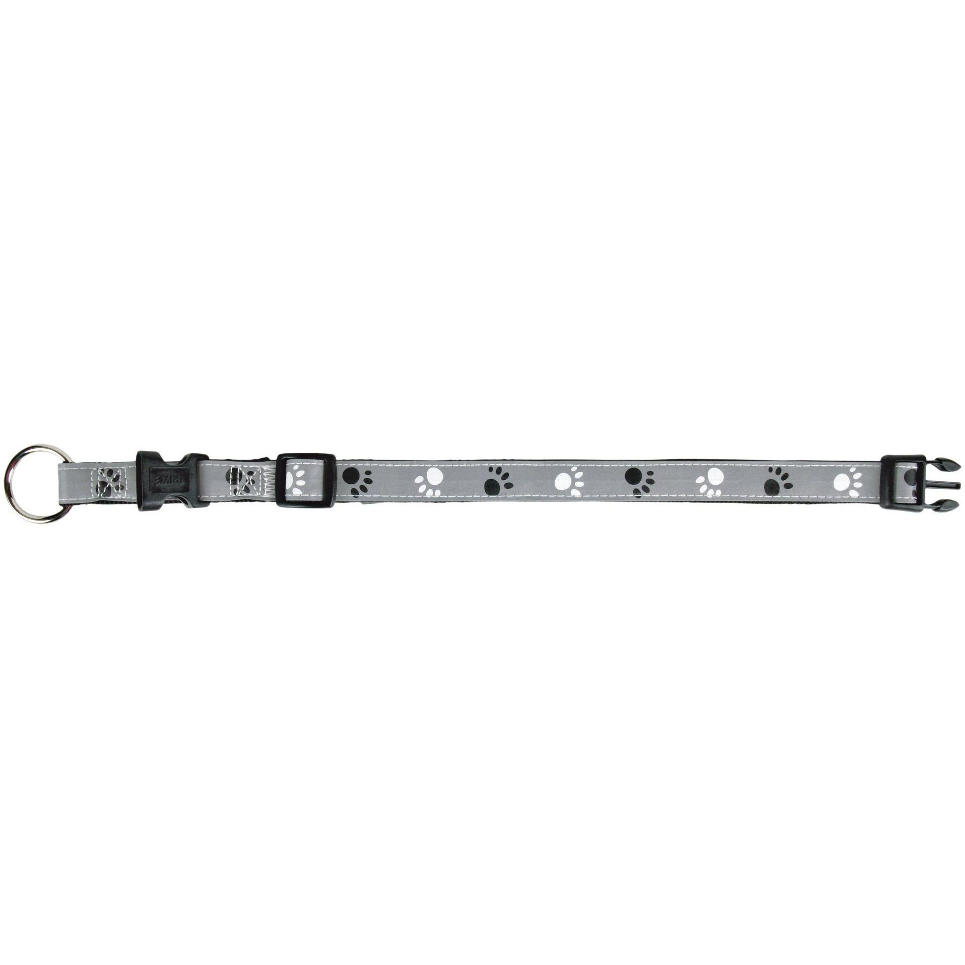 Ошейник для собак Trixie Silver Reflect, светоотражающий, L-XL, 40-65х2.5 см, серый - фото 2