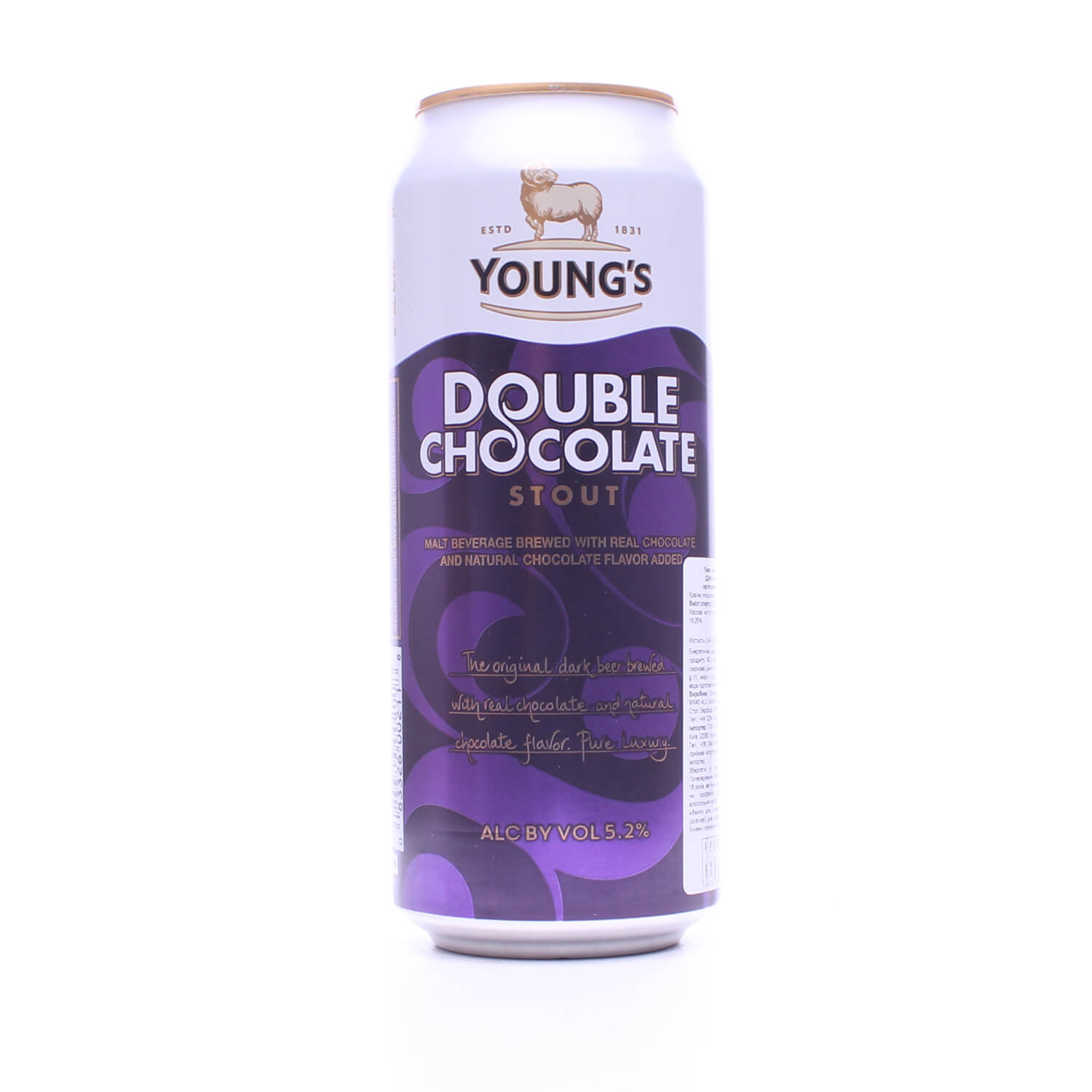 Пиво Young's Double Chocolate Stout, темное, 5,2%, ж/б, 0,44 л (501489) - фото 1