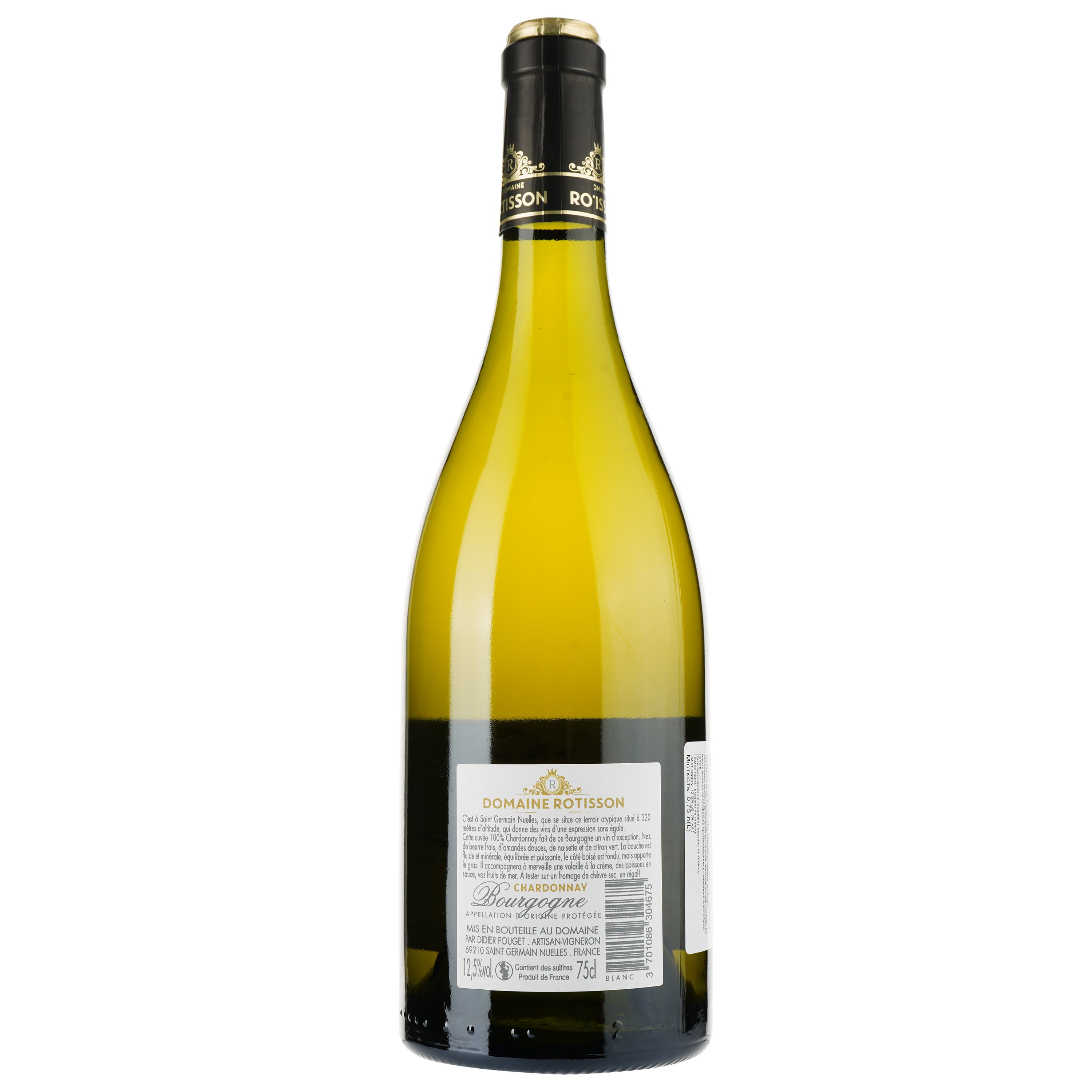 Вино Domaine Rotisson Blanc La Cote Doree AOP Bourgogne, белое, сухое, 0.75 л - фото 2
