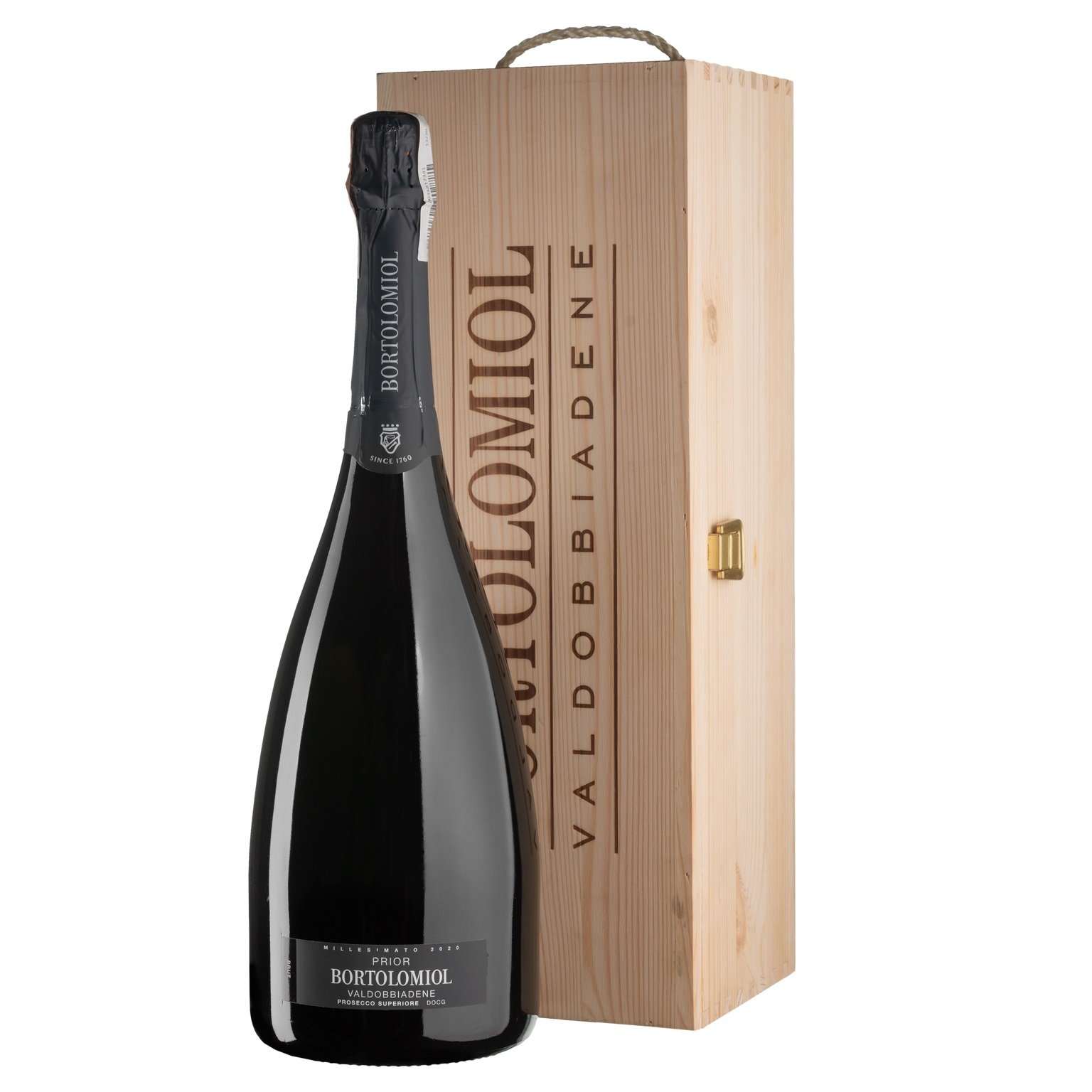 Вино ігристе Bortolomiol Prior Valdobbiadene Prosecco Superiore, біле, брют, 12%, 1,5 л (Q0718) - фото 1