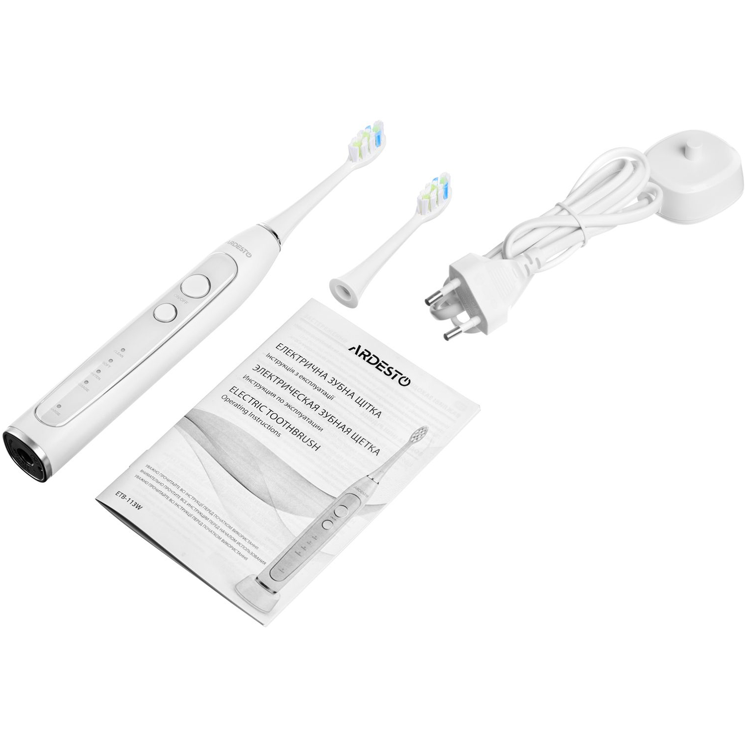 Електрична зубна щітка Ardesto ETB-113W, біла - фото 5