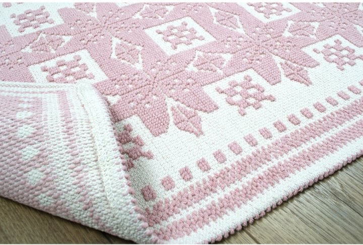 Набір килимків Irya Palmed pudra, світло-рожевий (svt-2000022238250) - фото 3