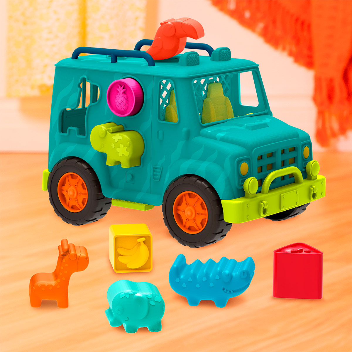 Игровой набор Battat сортер, грузовик сафари, цвет моря (BX2024Z) - фото 4