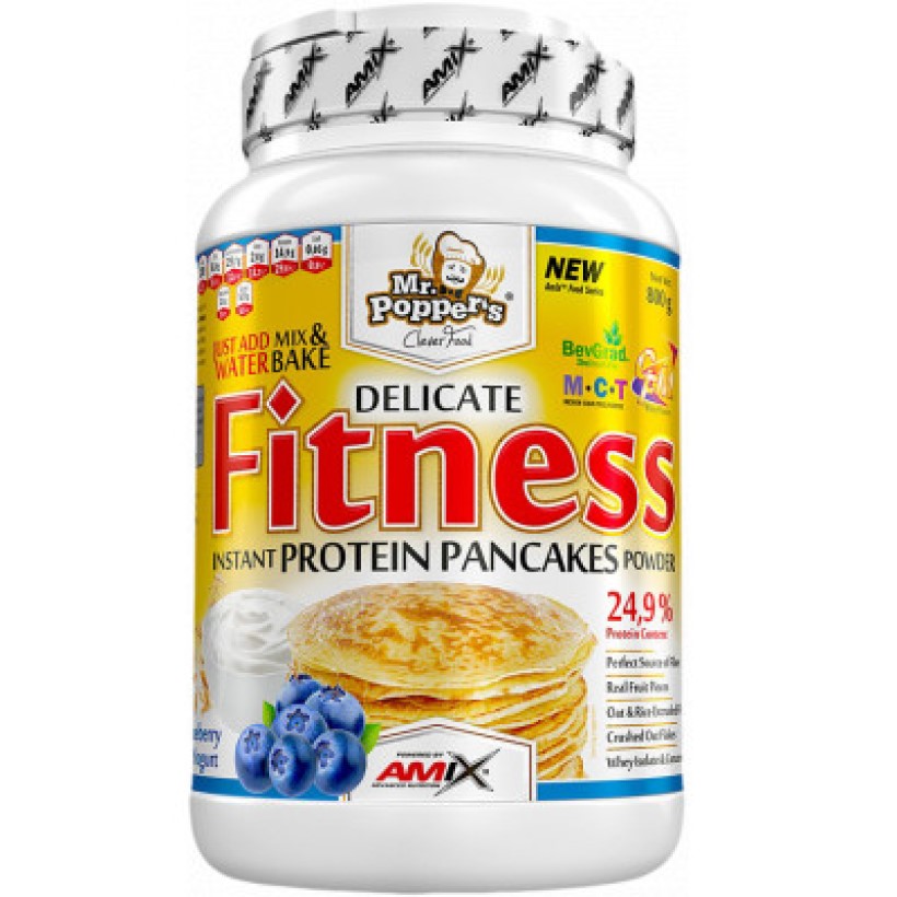 Amix Mr.Popper´s Fitness Protein Pancakes Чорниця-йогурт 800 г - фото 1