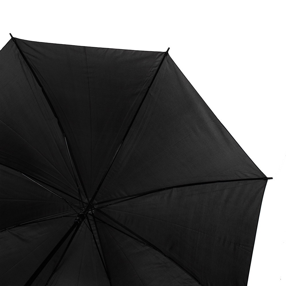 Чоловіча парасолька-палиця напівавтомат Happy Rain 110 см чорна - фото 3