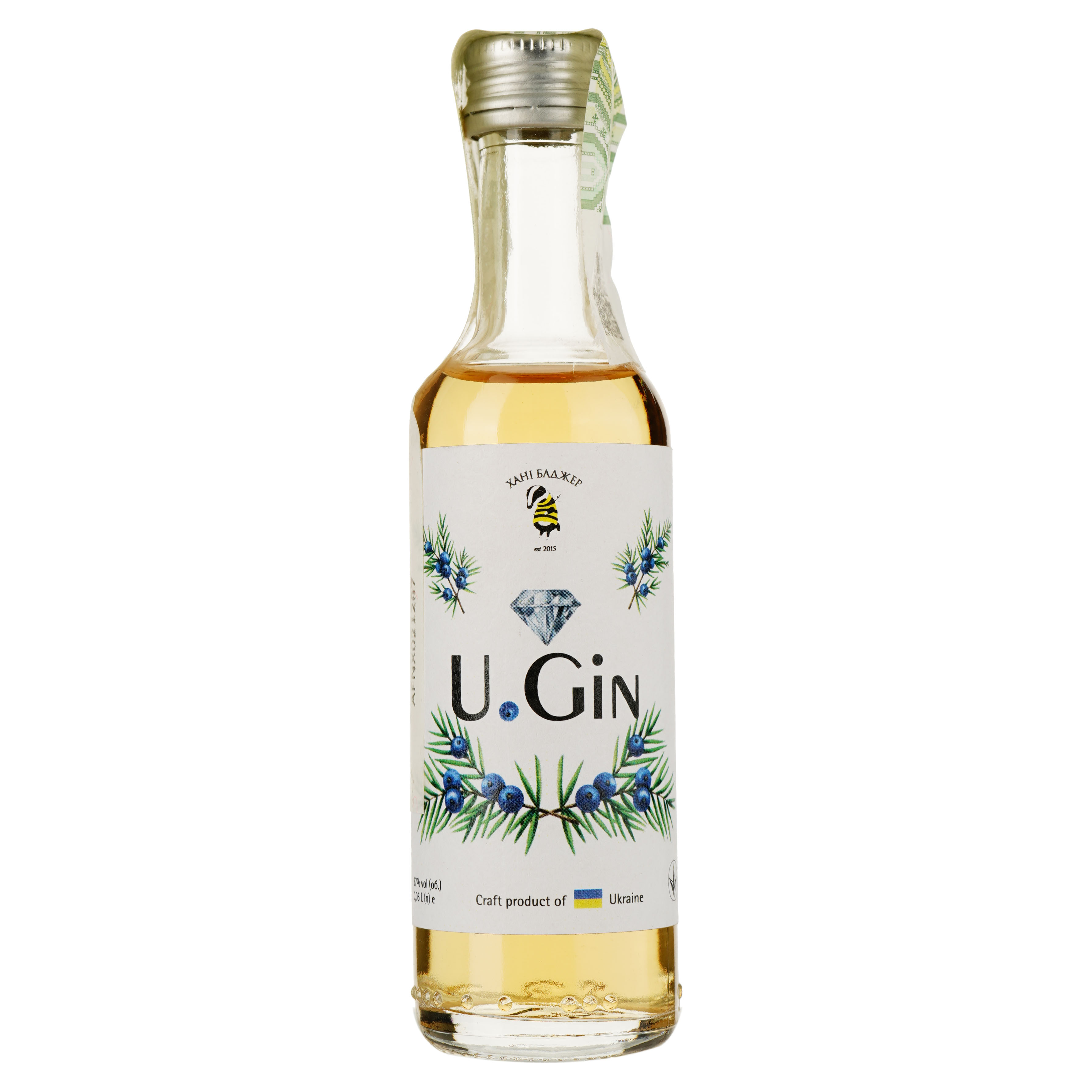 Настойка Хані Баджер U. Gin 37% 0.05 л - фото 1