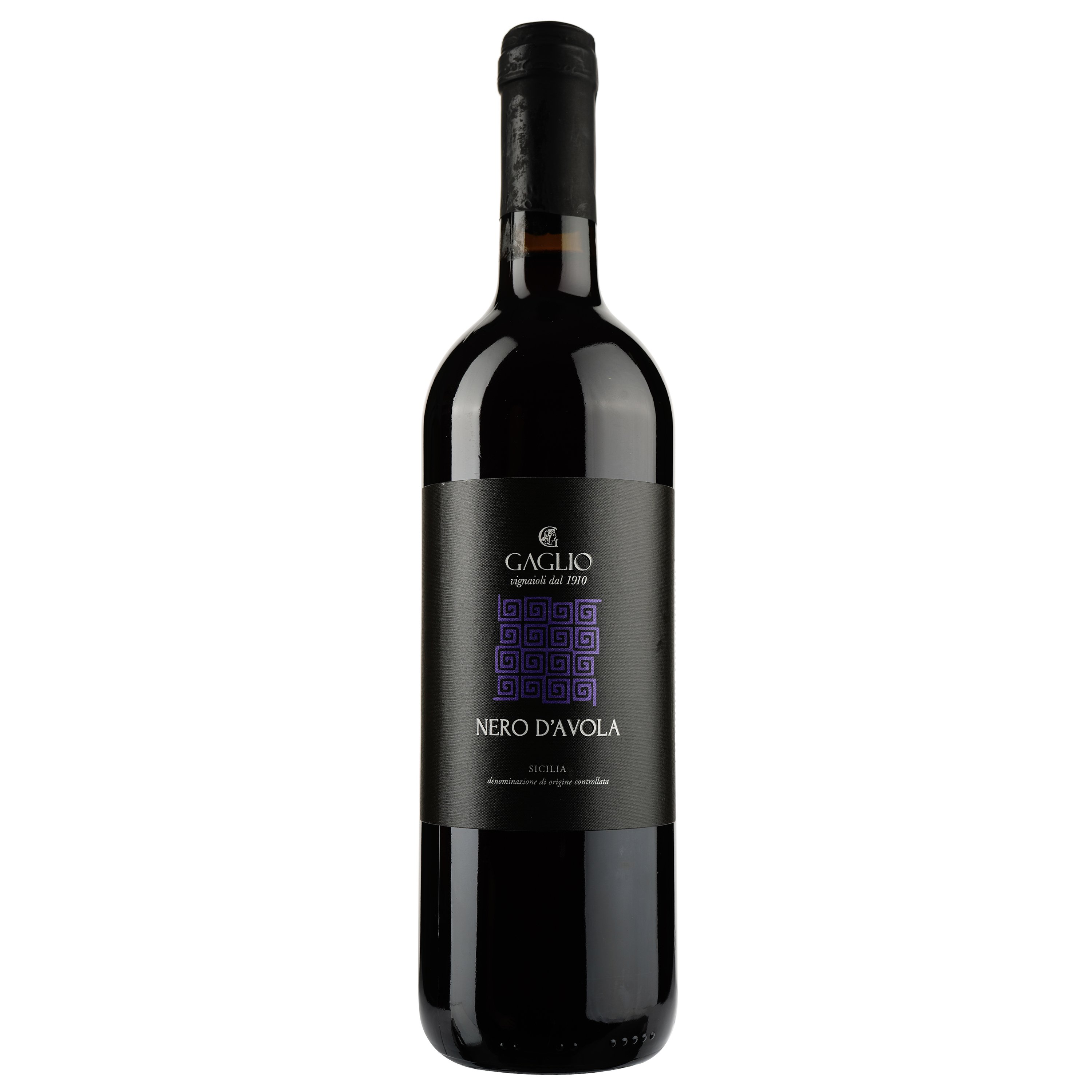 Вино Gaglio Nero d'Avola Rosso D.O.C. Sicilia, 12,5%, 0,75 л (ALR16318) - фото 1