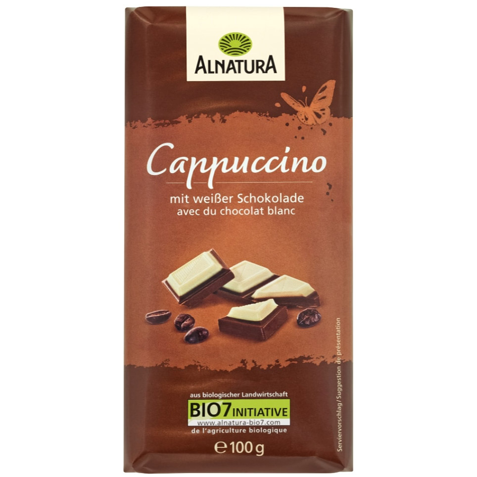 Шоколад молочный Alnatura Капучино органический 100 г (897381) - фото 1