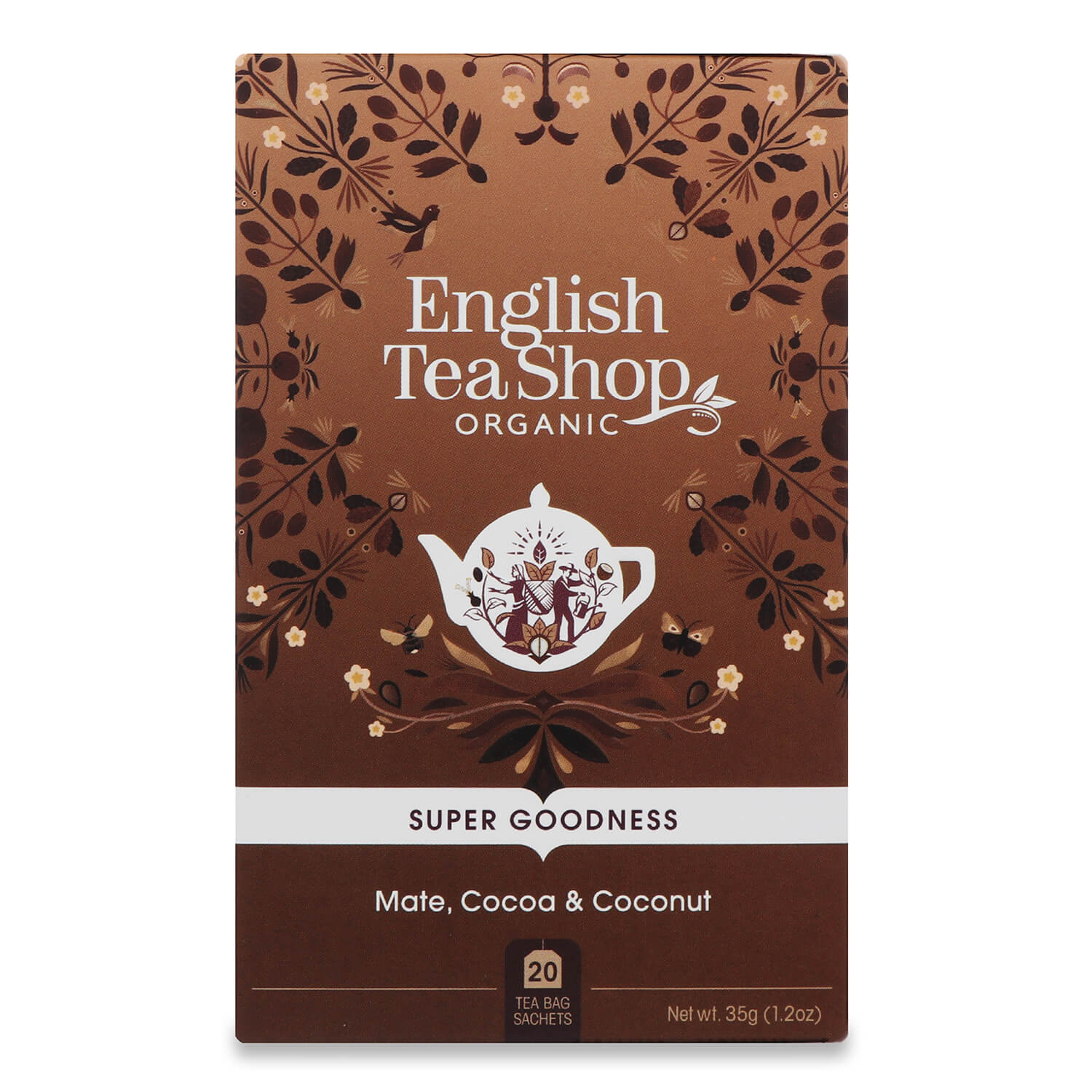Суміш органічний English Tea Shop мате-какао-кокос, 20 шт (818903) - фото 1
