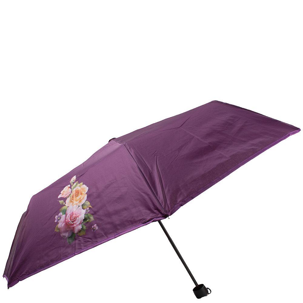 Женский складной зонтик механический Art Rain 98 см фиолетовый - фото 2
