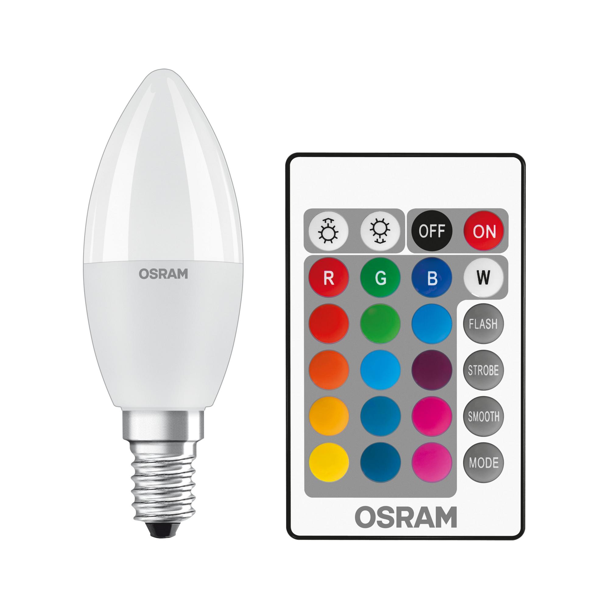 Лампа Osram LED Star+ DIM E14 RGB 5.5W 2700К 470Lm В40 (4058075430853) - фото 2