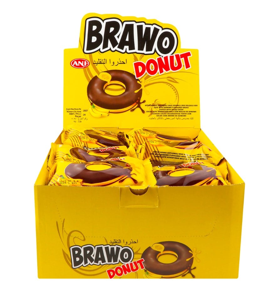Кекс Ani Brawo Donut банановий в глазурі 50 г (903281) - фото 2