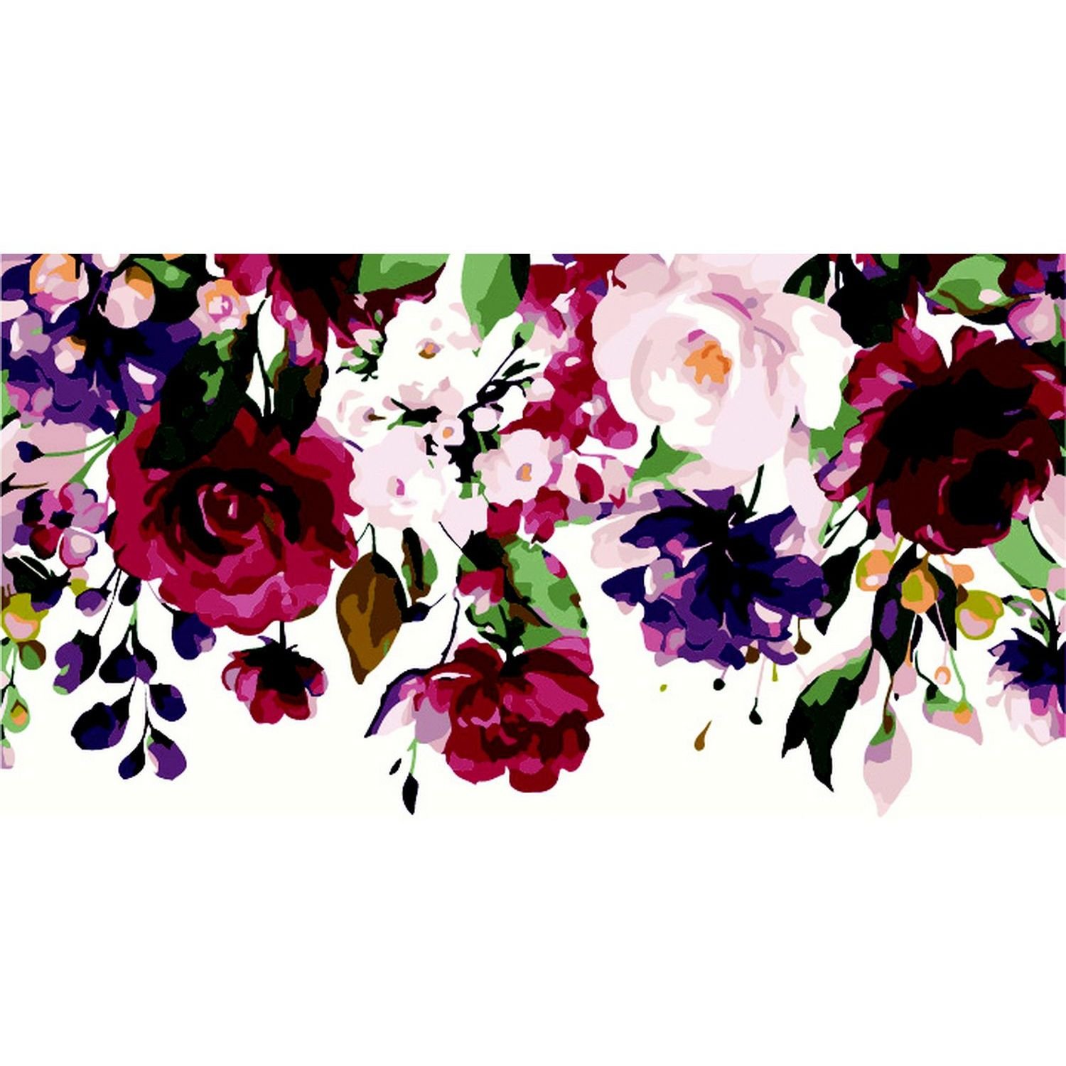 Картина за номерами ZiBi Art Line Квітковий паттерн 40х50 см (ZB.64160) - фото 1