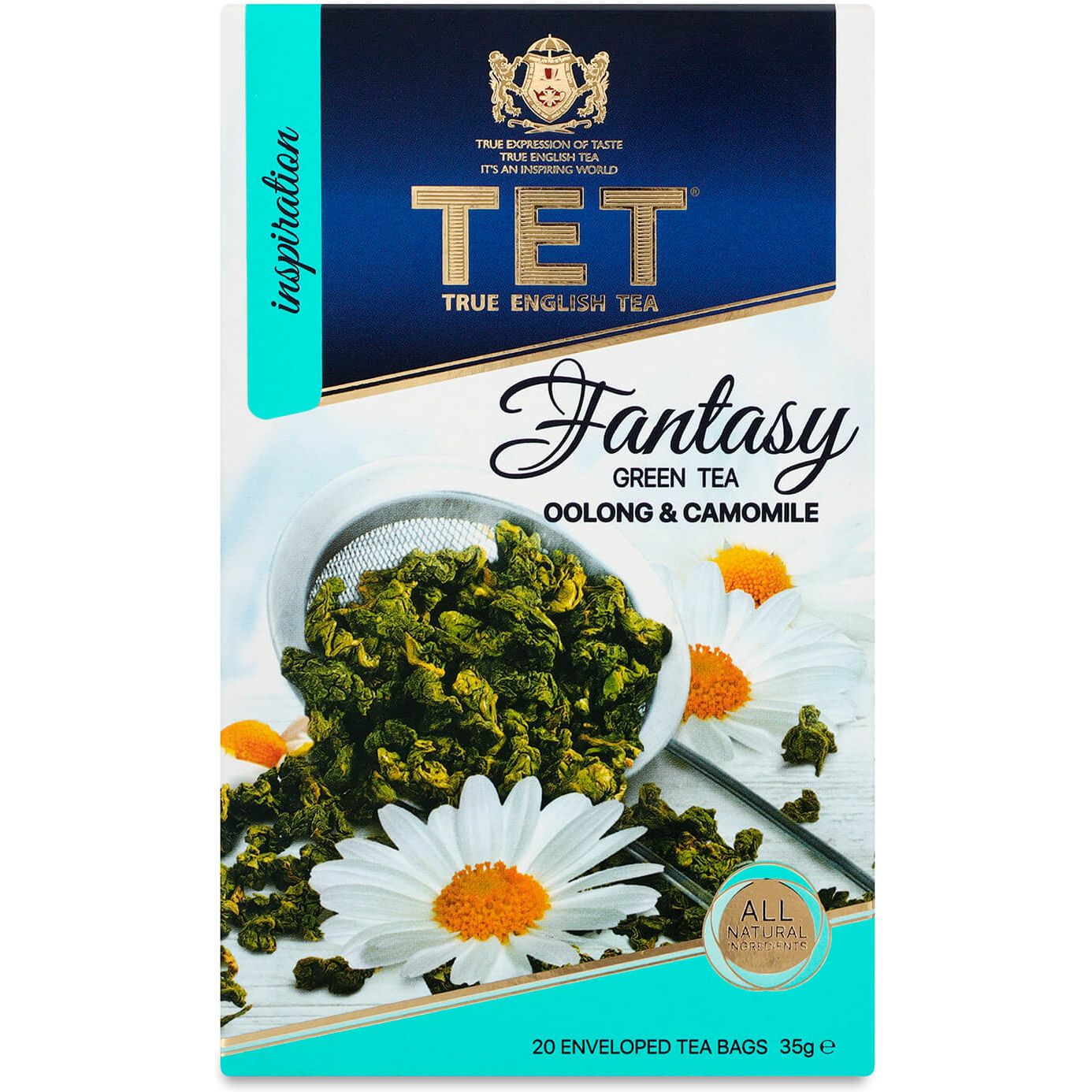 Чай зелений TET Fantasy з додаванням трав, 35 г (20 шт. по 1,75 г) (842103) - фото 1